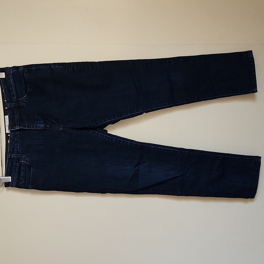 Kate Spade Broome Street Crop Jeans Dark Blue Wash Mid-Rise Size 28